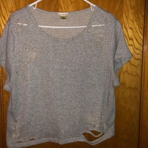 Distressed Sweater T-shirt